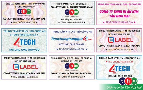 Tem chống giả BCA của Tân Hoa Mai